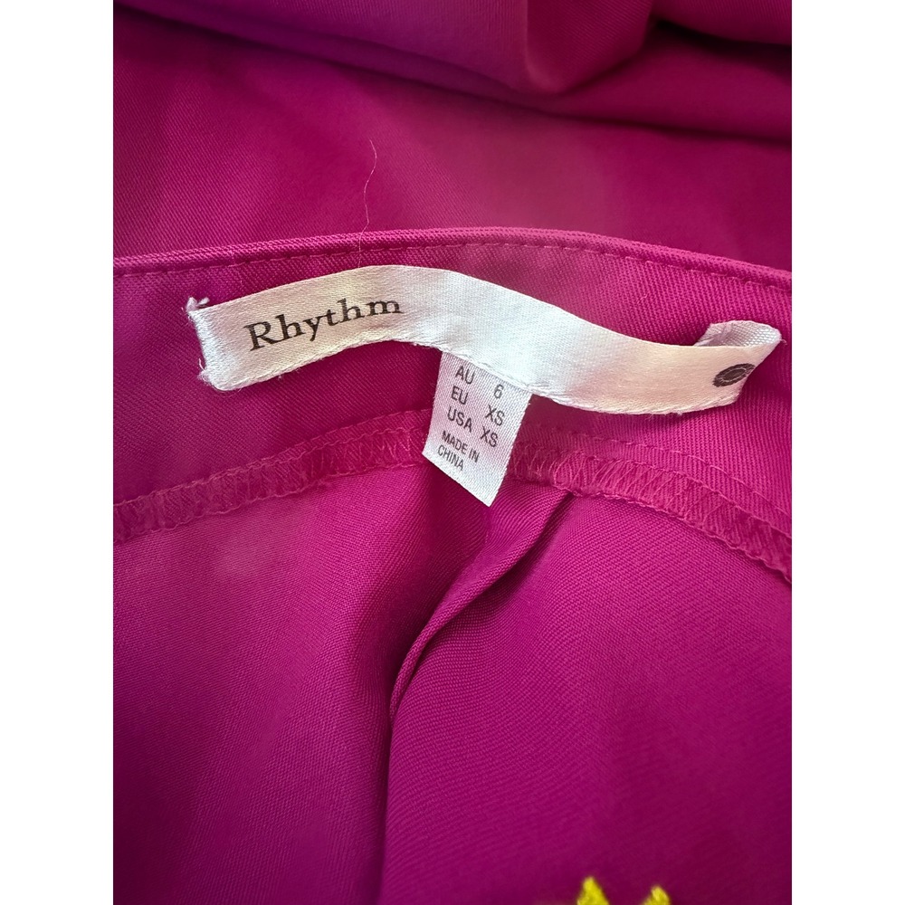 Rhythm Pink Floral Embroidered Maxi Skirt Womens XS Coquette Festival Twee - Picture 8 of 8